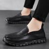 Модные мокасины Дышащие мужские лоферы Классические мягкие туфли для вождения Натуральная кожа Мужская обувь Слипоны Деловой кэжуал Обувь для ходьбы