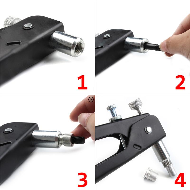 Rivet Nuts 150PCS Gun Mandrel Kit M3/M4/M5/M6/M8 or Nut Rivet Mandrels Repairtool Rivetgun Flatheadscrew Pop Nut Rivet Gun Set
