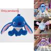 Плюшевый брелок Stitch с кольцом для ключей для украшения рюкзака и коллекционеров
