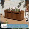 Хуалундун Карбонизированный Массив Дерева Уличный Ящик для Растений