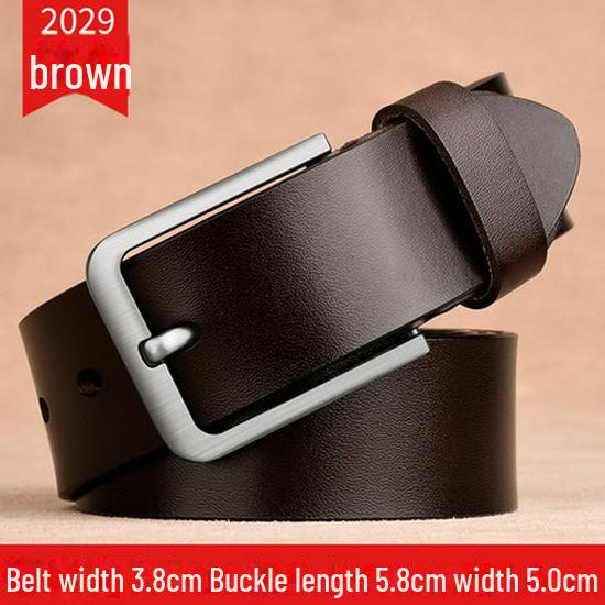 Мужской ремень из натуральной кожи: Классический, модный, деловой и повседневный стиль