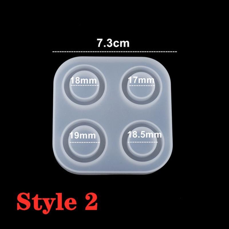 Кольца, формы для эпоксидной смолы, смешанные размеры, силиконовые формы для литья, инструмент для самостоятельного изготовления ювелирных изделий, принадлежности, аксессуары