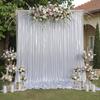 5x10ft Laser Backdrop Curtains For Glitter Wedding Photo Back Drop Cloth Birthday Christmas Photography Background Decor 1 Panel