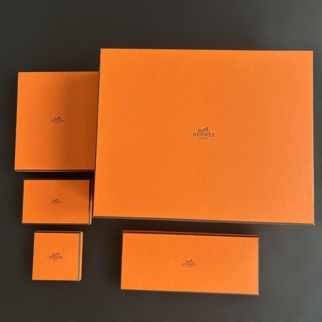 Б/у подарочная коробка Hermes BOX аксессуары шарф держатель для визиток