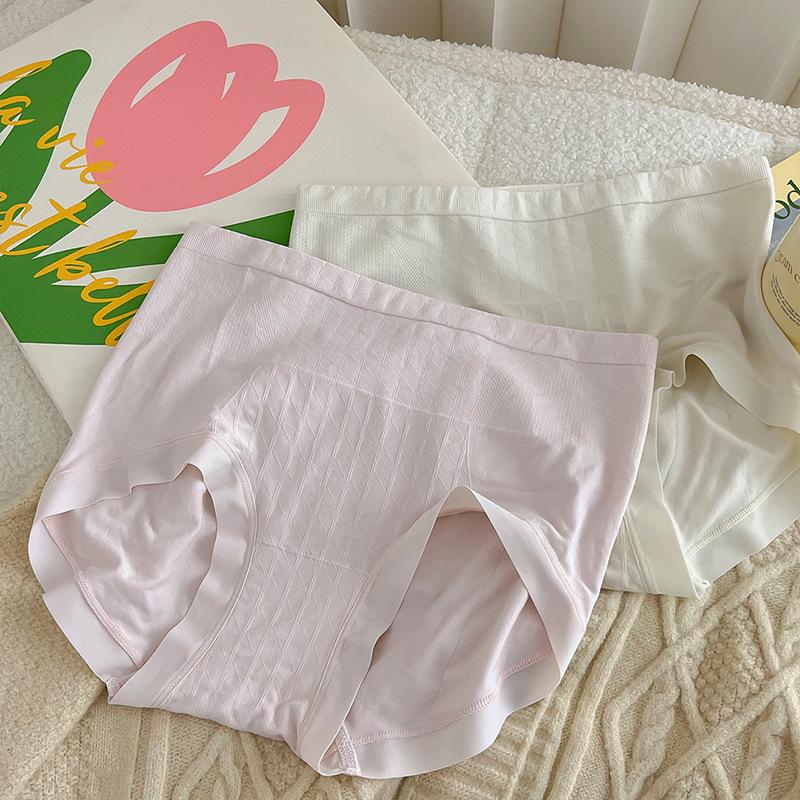 Трусики для женщин, антибактериальные трусы, женские трусы с высокой талией, бесшовное нижнее белье, дышащие бесшовные брюки для девочек для женщин