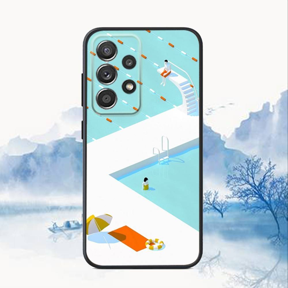 D-David H-Hockney Art Phone Case For Samsung S25,S24,S21,S22,S23,S30,Ultra,S20,Plus,Fe,Lite,Note,10,9,5G Black Cover