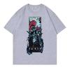 Summer Fashion Men's T-shirt Graphic Cool Style Street Anime Retro T-shirt Men's T-shirt Solo Plain Sung Jin-Woo Casual Pure Cot