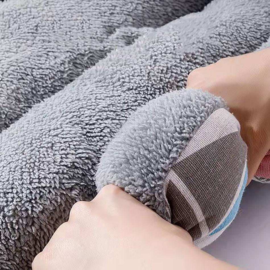 Коврик для кровати для маленьких и средних собак, мягкий плюшевый коврик для кровати для собак, квадратный коврик для домашних животных, кошек, собак, водонепроницаемые аксессуары для домашних питомцев, спальный коврик для щенков