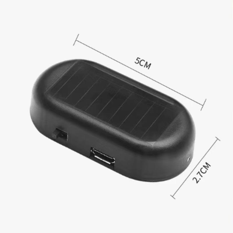 1Pc Solar Powered Dummy Car Security Light No Wiring Wireless LED Fake Alarm Flashing Lamp Anti-Theft for SUV Truck Van Parking
