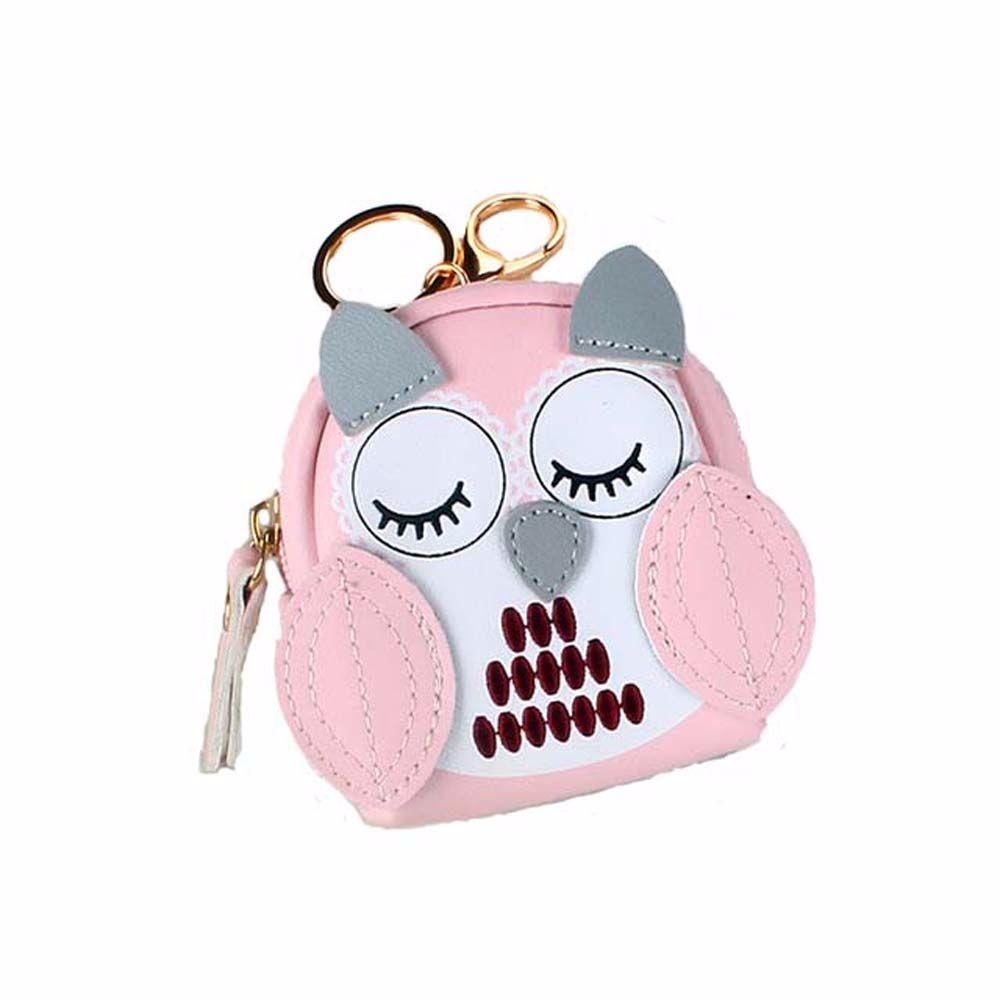 Кошелек Кассирши Держатель для ключей Короткие кошельки Сумка для ключей Школьная сумка Подвеска Брелок для ключей автомобиля Сова Кошелек для мелочи