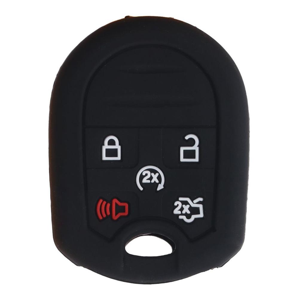 Silicone Silicone Case 4/5 Buttons Car Key Box Accessories Car Key Cover for Ford Car