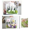 Portable Flower Bag Packaging Party Favor Box Transparent Flower Box With Handle Holiday Gifts Pouch Bags