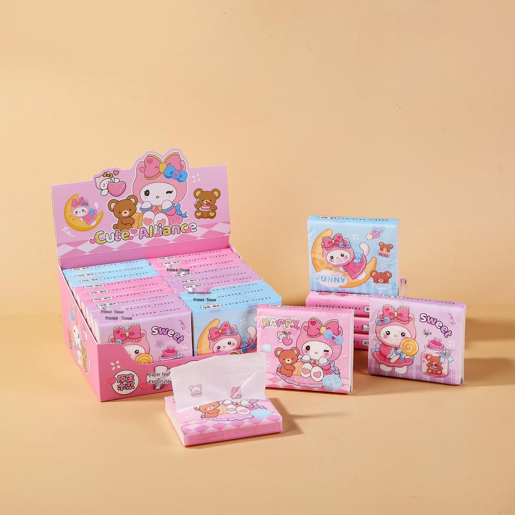Sausage Dog Cartoon Portable Tissue Bag for Kids