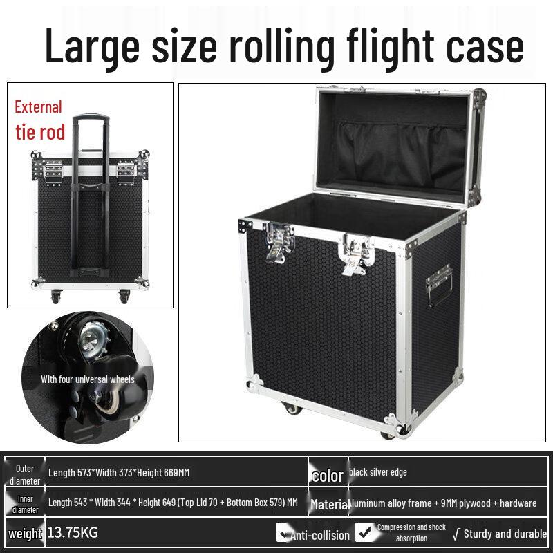 Large Aluminum Alloy Desktop PC Flight Case