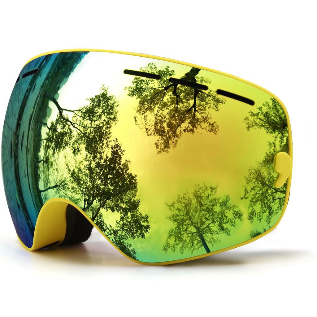 JULI Ski Goggles for Kids 4-16 Boys Girls Snowboarding UV Protection Multi-Color Double Anti-fog Lens Winter Sports