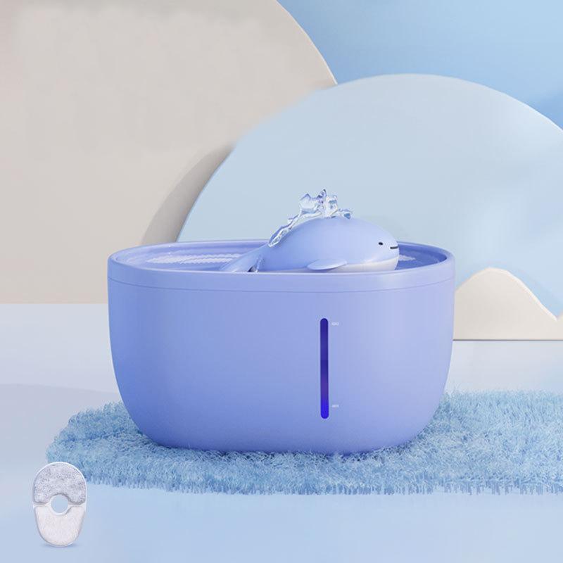 Фонтан для воды для кошек со светодиодной подсветкой Автоматическая поилка для кошек USB Электрический Бесшумный Рециркулирующий Фильтрующий Милый Диспенсер для воды для кошек