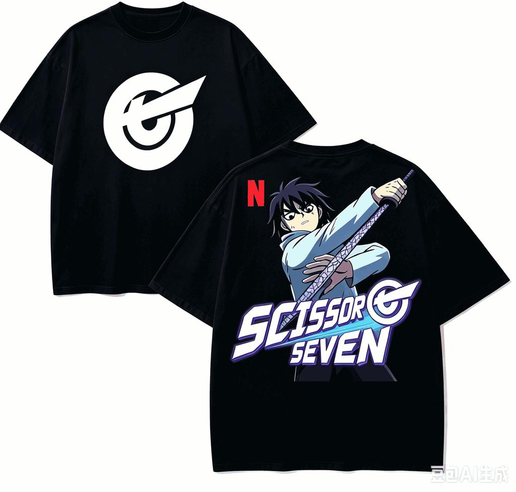 Scissor Seven Anime Lover TShirt Harajuku Cotton NewModel High Street Retro Fashion Oversized Unisex Hot Product Couples Soft