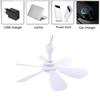 5v 6 Blades Ceiling Fan 16.5 Inch Hanging Usb Fan Air Cooler For Camping Dormitory Home Bed