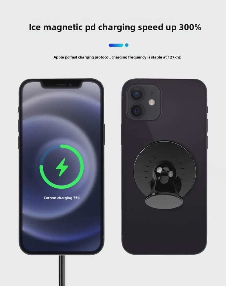 Магнитное беспроводное автомобильное зарядное устройство FJF 15 Вт для iPhone 13
