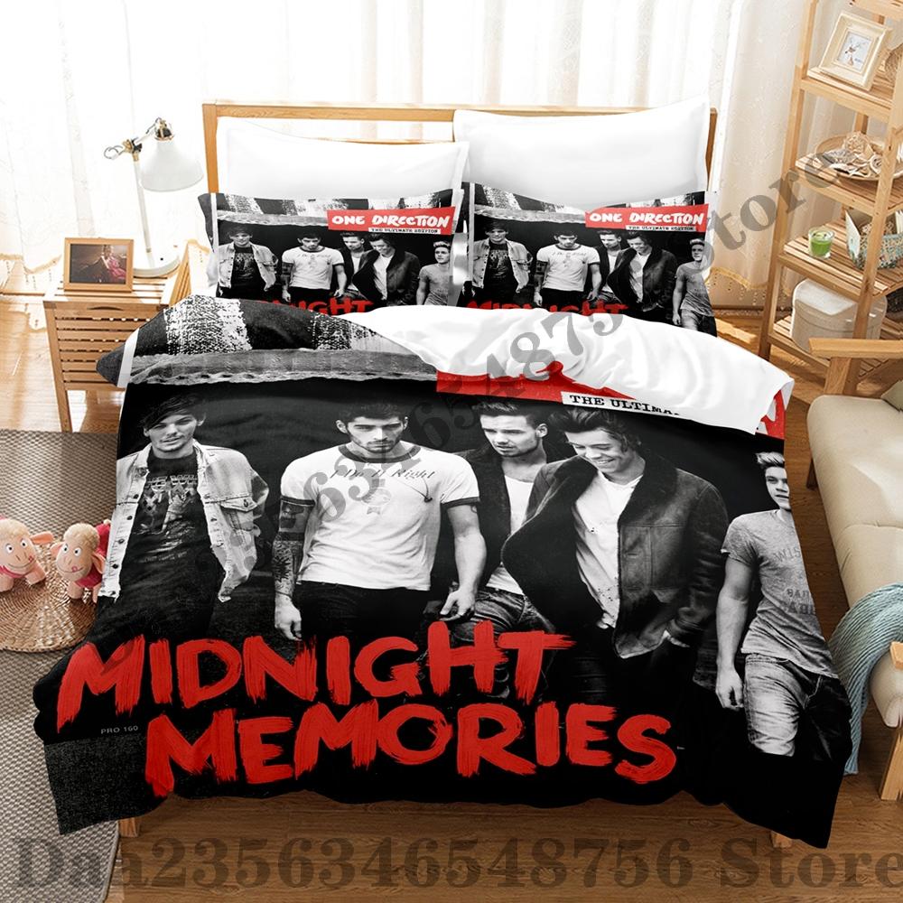 Постельное белье Direction One Односпальное Двуспальное Полный Размер Queen Size King Size Комплект для Взрослых Детской Спальни Пододеяльник Комплекты Печать Аниме Комплект Постельного Белья