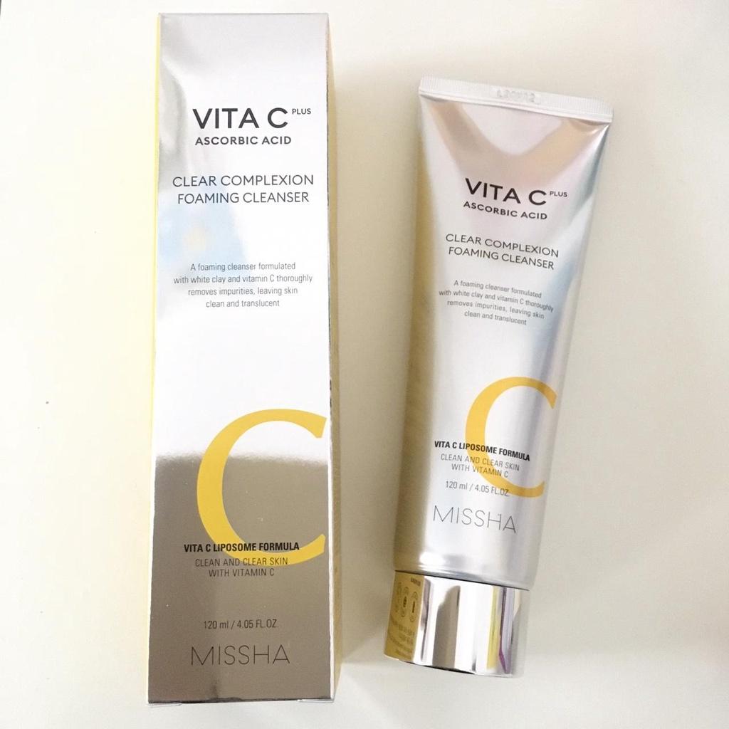 MISSHA Vita C Plus Очищающая пенка для очищения кожи лица 120 мл