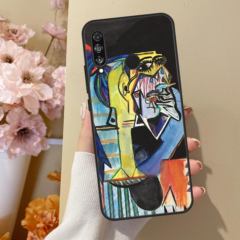 Painting Picasso Abstract Art Cover For Huawei P30 Lite P40 P20 P50 Pro Nova 5T P Smart 2019 Case For Honor 50 10i 8X