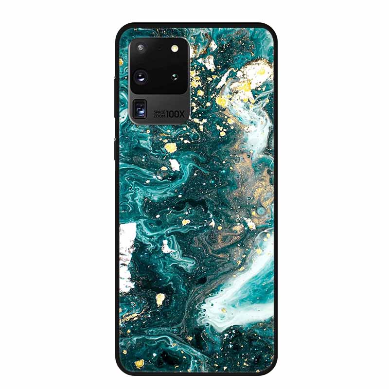 Для чехлов телефона Samsung S20 Ultra 5G Животные Мягкий силиконовый задний чехол из ТПУ для Samsung Galaxy S20 Ultra LTE 5G Funda Бампер Coque