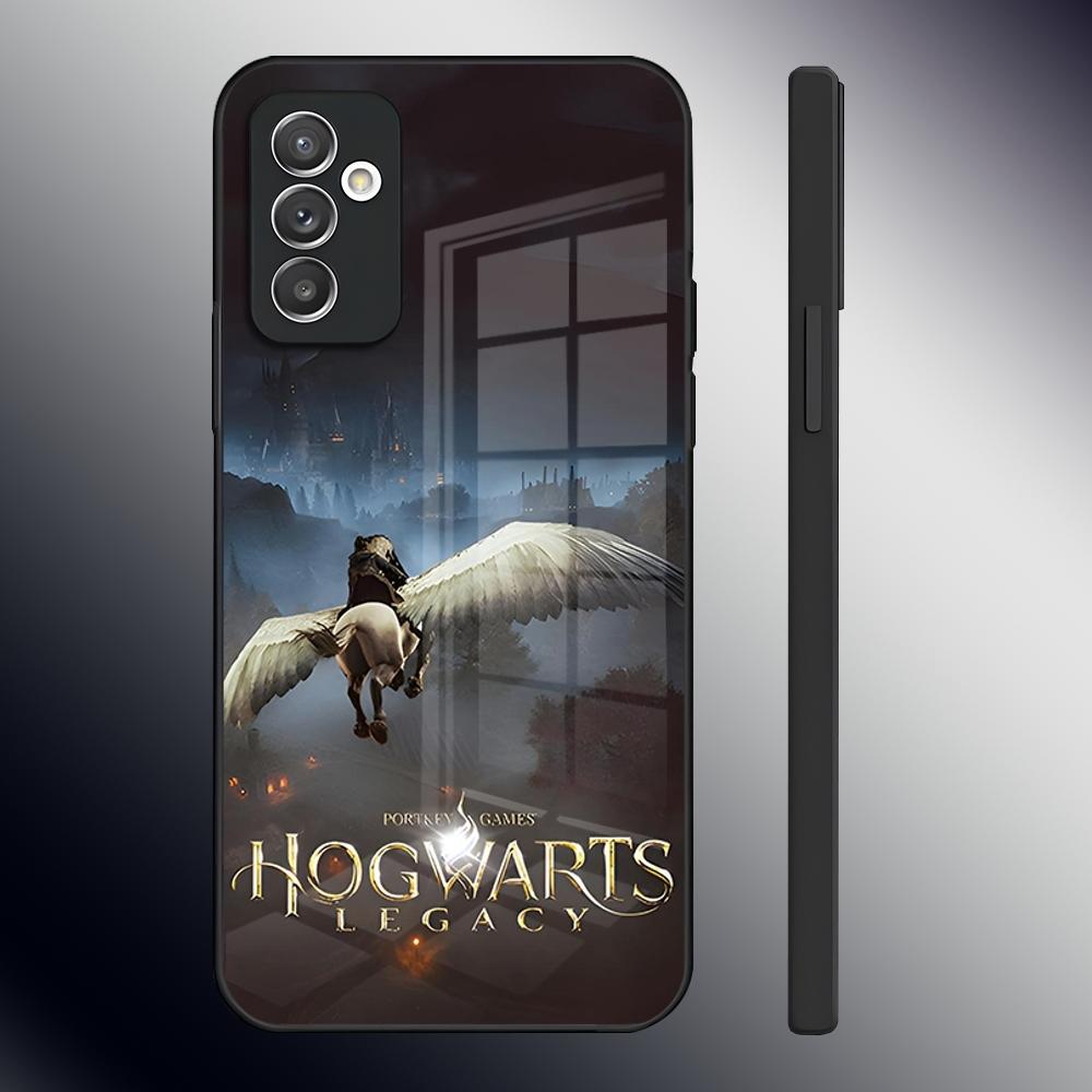 Чехол для телефона H-Hogwartss Legacy для Samsung S26 S24 Ultra S23 S22 S21 Fe S25 Plus A54 A34 A24 A53 A13 A16 Стеклянная крышка