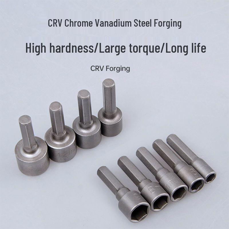 Мощный магнитный ударный гайковерт: Удлиненная глубокая шестигранная головка для электродрели