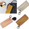 PU Leather Sunglasses Storage Bag with Keyring Hanging Sunglasses  Eyewear Accessories
