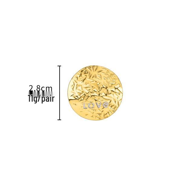 Серьги-пусеты из высококачественной золотистой нержавеющей стали для женщин - Идеально подходят для поездок на работу