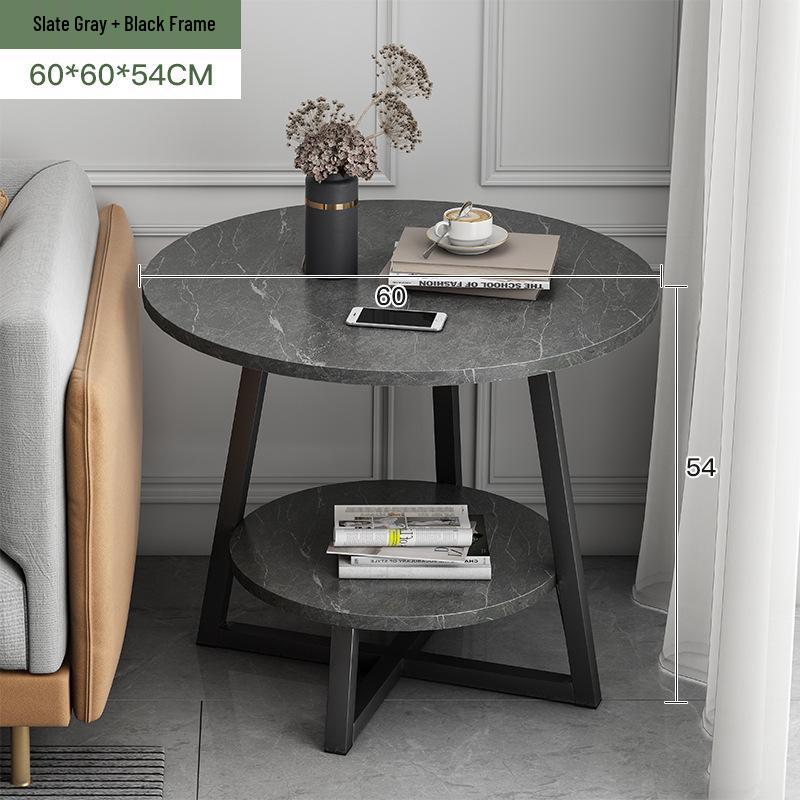 Nordic Minimalist Small Round Coffee Table for Living Room
