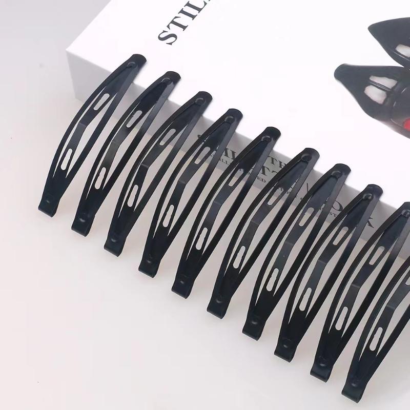 3 стиля, 12 шт./упак., женские простые черные заколки из сплава BB, аксессуары для волос