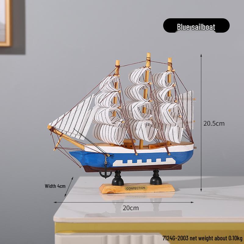 Орнамент Парусная лодка - Модель для украшения дома или офиса