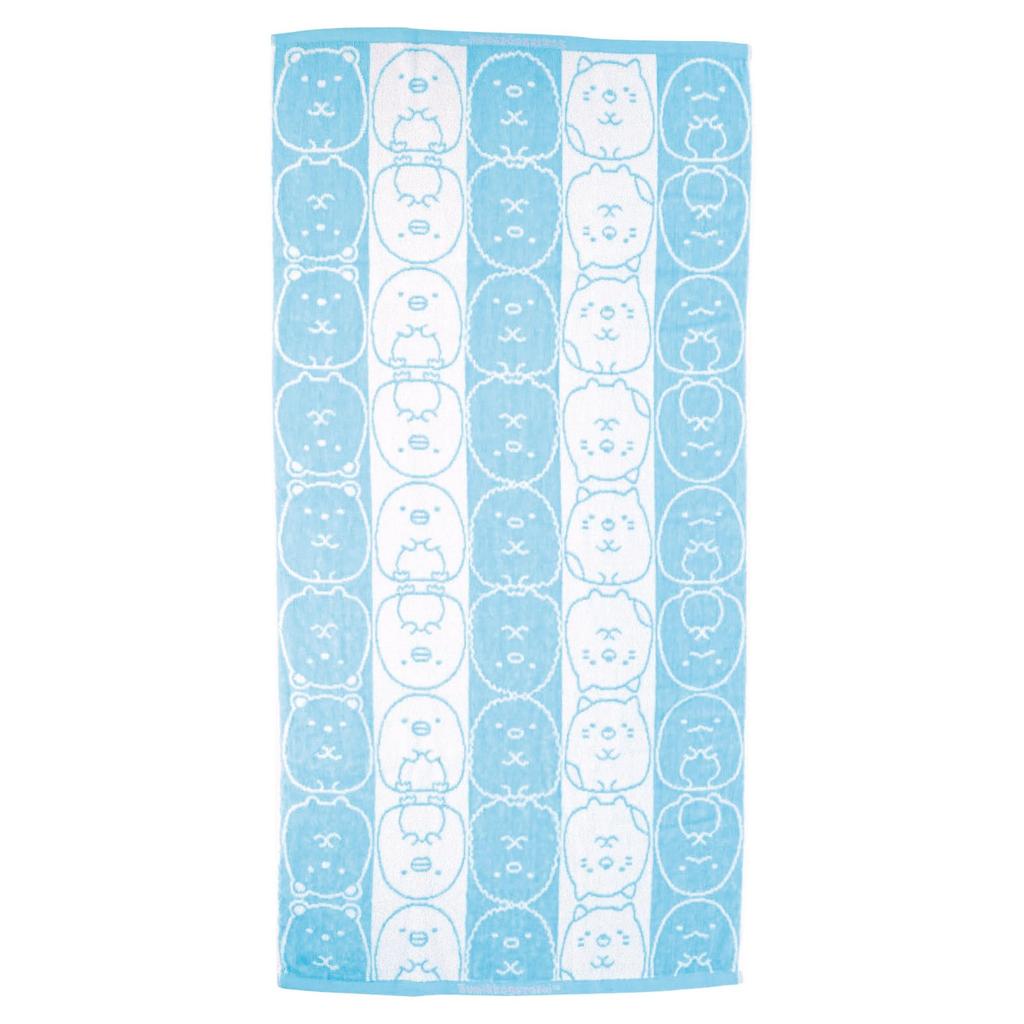 Marushin Bath Towel Sumikkogurashi Korokoro Sumikko Line 60 x 120cm Cute Girl Bath Towel Large Towel Cotton 6575039400 Approx. San-X
