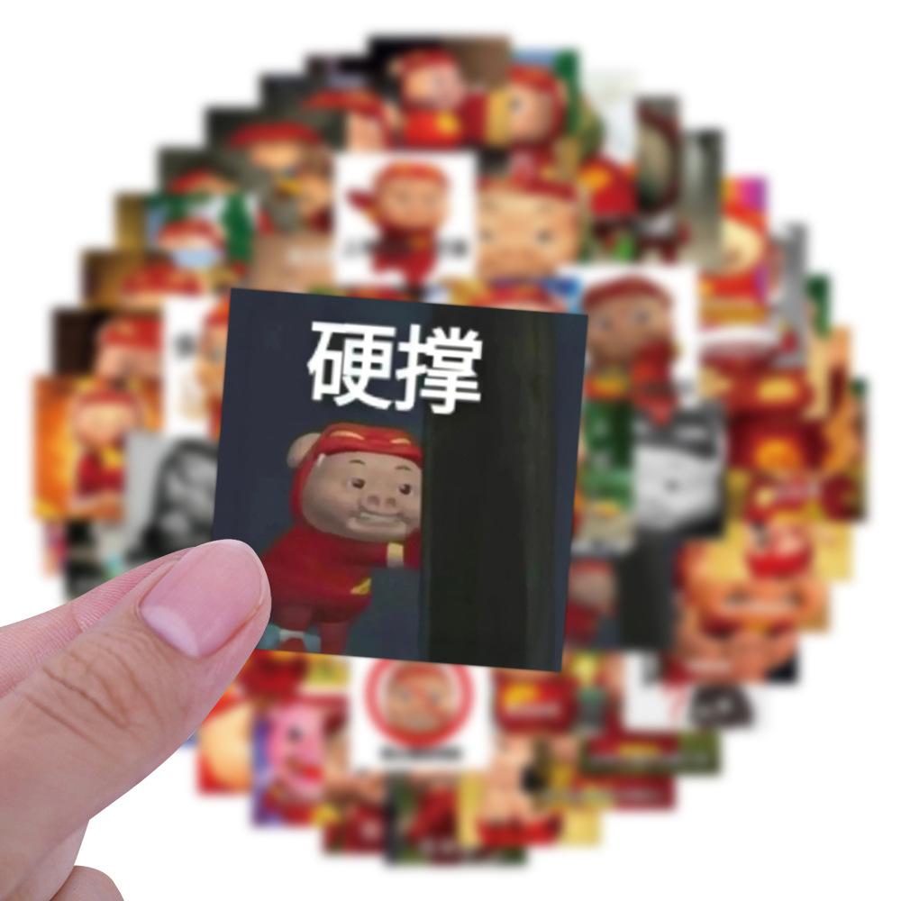 80 Эмодзи Свинья Пакет 4 Открытые Граффити Наклейки Декоративные Самокат Стакан для воды DIY Наклейки для личности