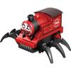 1pc Red Monster Train Toy with Lights Music Electric Battery Powered Cartoon Locomotive with Eerie Face Design, Perfect for Halloween,Christmas Gifts