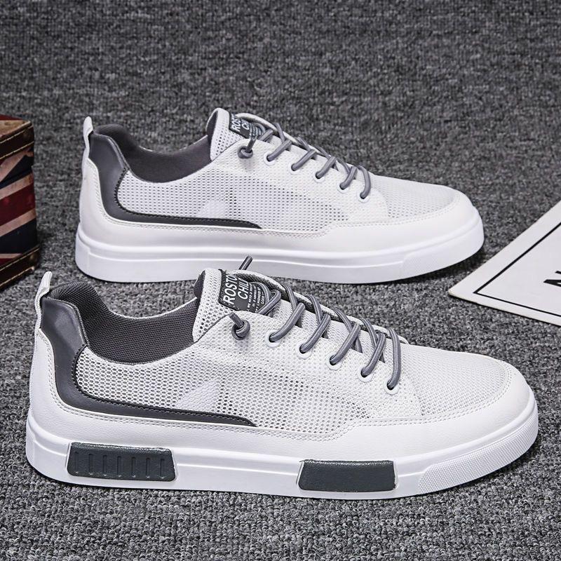 Mens Casual Shoes Luxury Big Size Breathable Men Walking Shoes Men's Shoes Summer Breathable Thin Mesh Hollow Deodorant Casual Sports Soft