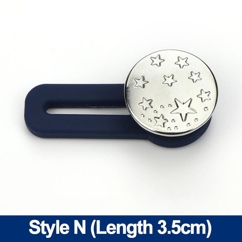 10/5/2/1pcs Metal Jeans Button Extender Free Sewing Adjustable Pants Waist Extender Buttons Retractable Waistband Buckle DIY Skirts Trousers