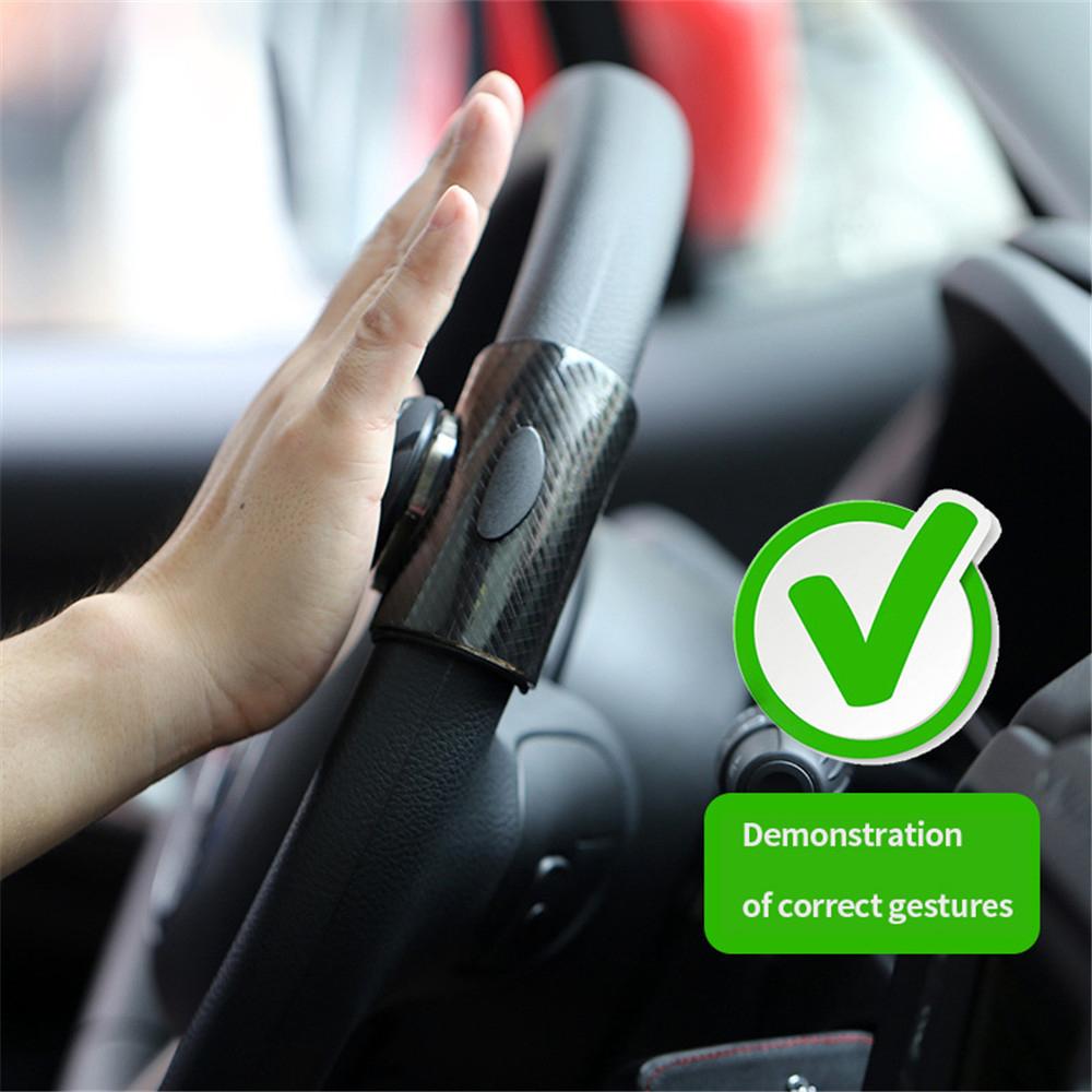 360 Degree Rotation Car Steering Wheel Knob Ball Spinner Knob Steering Booster Silicone Power Steering Handle Ball Strengthener