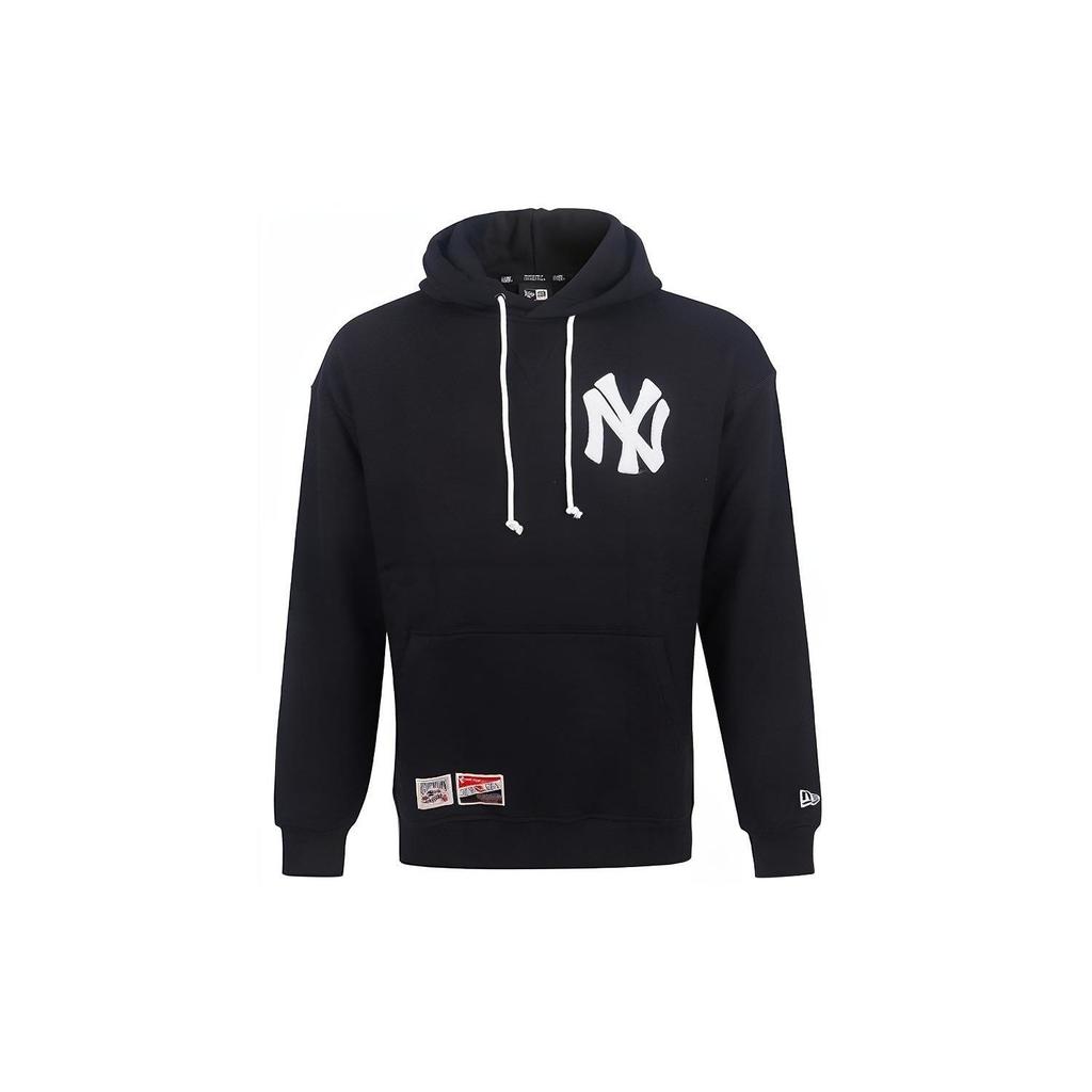 New Era SS21 Серия MLB Нью-Йорк Янкиз Пуловер Дизайн с принтом на груди Толстовка Мужская толстовка Черный 12558002