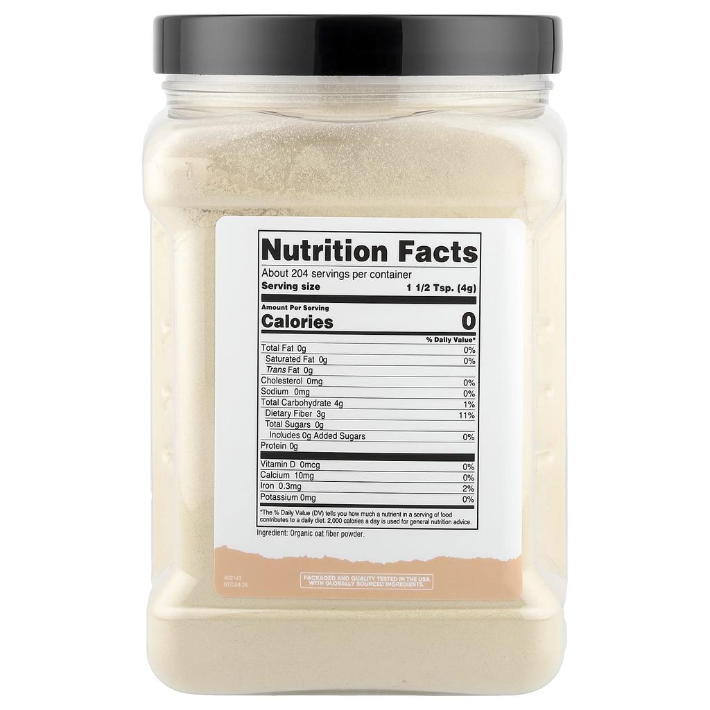 Nutricost Pantry, Organic Oat Fiber, 816g (29.1oz)