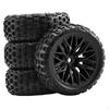 4 Pieces 1/18 RC Car Tires Spare Parts, Modification High Performance Assembly Upgrade Parts