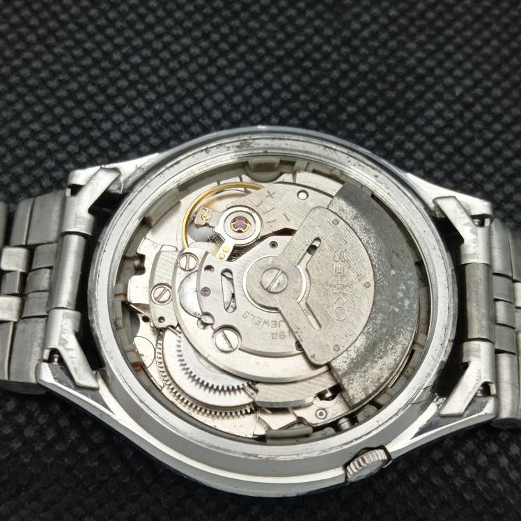 Б/У винтажные часы SEIKO 5 AUTOMATIC 6319A JAPAN MENS D/D RED 608d-a315619-2