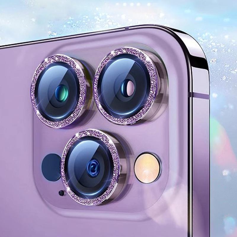 Роскошное защитное стекло для объектива камеры Diamond для iPhone 16 15 14 Plus 13 12 Mini 11 Pro Max, цветная металлическая защитная пленка для объектива