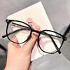 Универсальная квадратная оправа для очков Tr90, женская черная оправа, однотонные очки с защитой от синего света, мужские художественные очки с матовой оправой, очки для близорукости