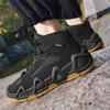 Outdoor Hiking Waterproof Straps Men Tactical Boots with Straps for Combat Training Breathable Multifunctional Motorcycle Shoes