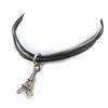 [N1767] - Black Silver 'Eiffel Tower' Designer Bracelet
