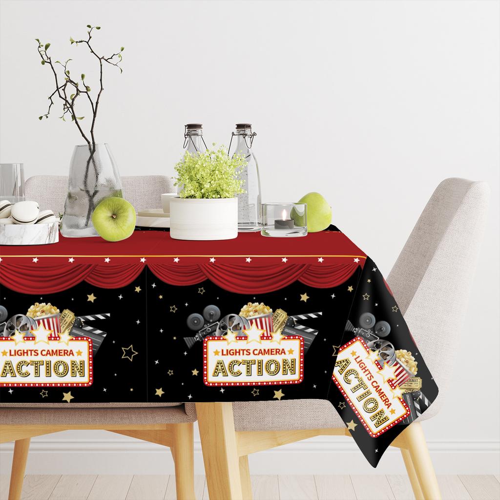 Spot Disposable Pe Tablecloth Thickened And Durable Suitable For Party/Picnic/Household