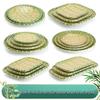 JINMEILI Melamine Faux Bamboo Serving Tray